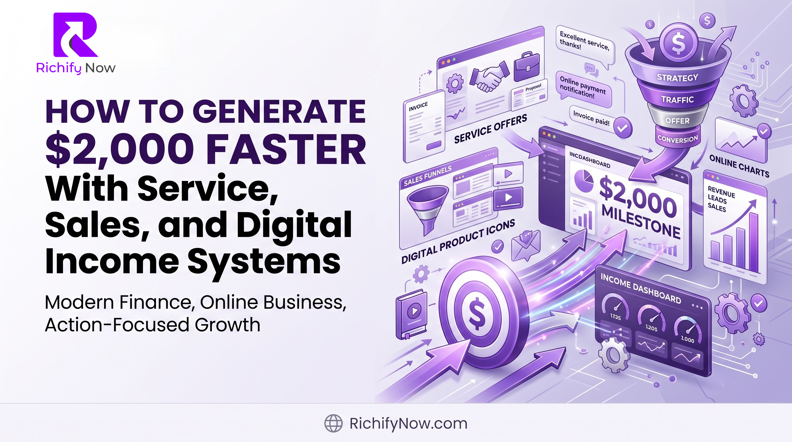 How to Generate $2,000 Faster With Service, Sales, and Digital Income Systems